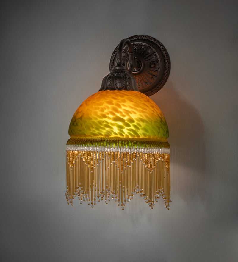 Meyda Tiffany 271165 One Light Wall Sconce, Mahogany Bronze