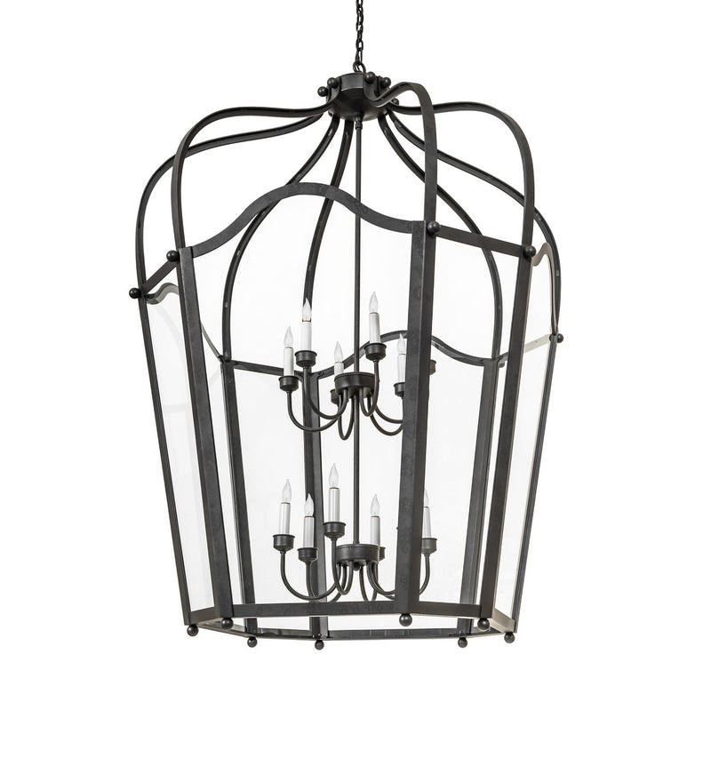 Meyda Tiffany 271262 12 Light Pendant, Old Wrought Iron