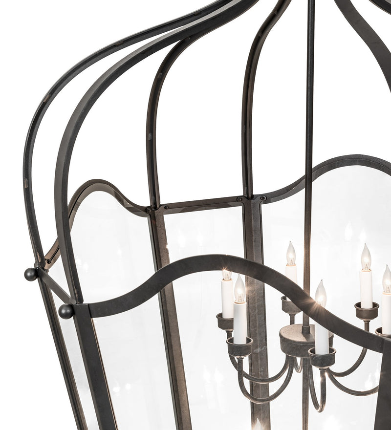 Meyda Tiffany 271262 12 Light Pendant, Old Wrought Iron