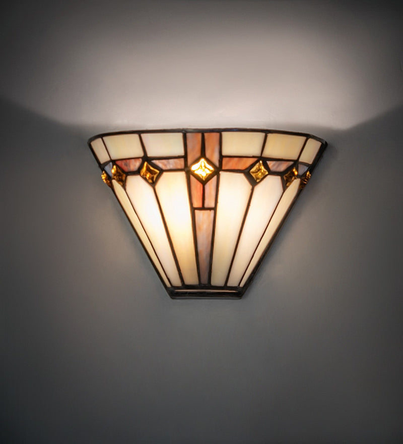 Meyda Tiffany 271310 One Light Wall Sconce, Mahogany Bronze