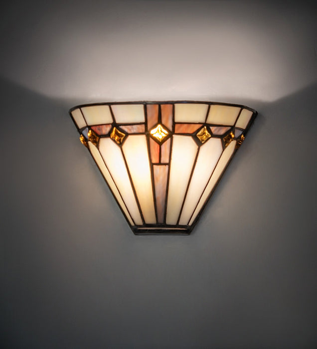 Meyda Tiffany 271310 One Light Wall Sconce, Mahogany Bronze