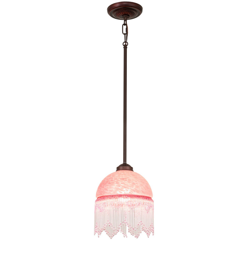 Meyda Tiffany 271381 One Light Mini Pendant, Mahogany Bronze
