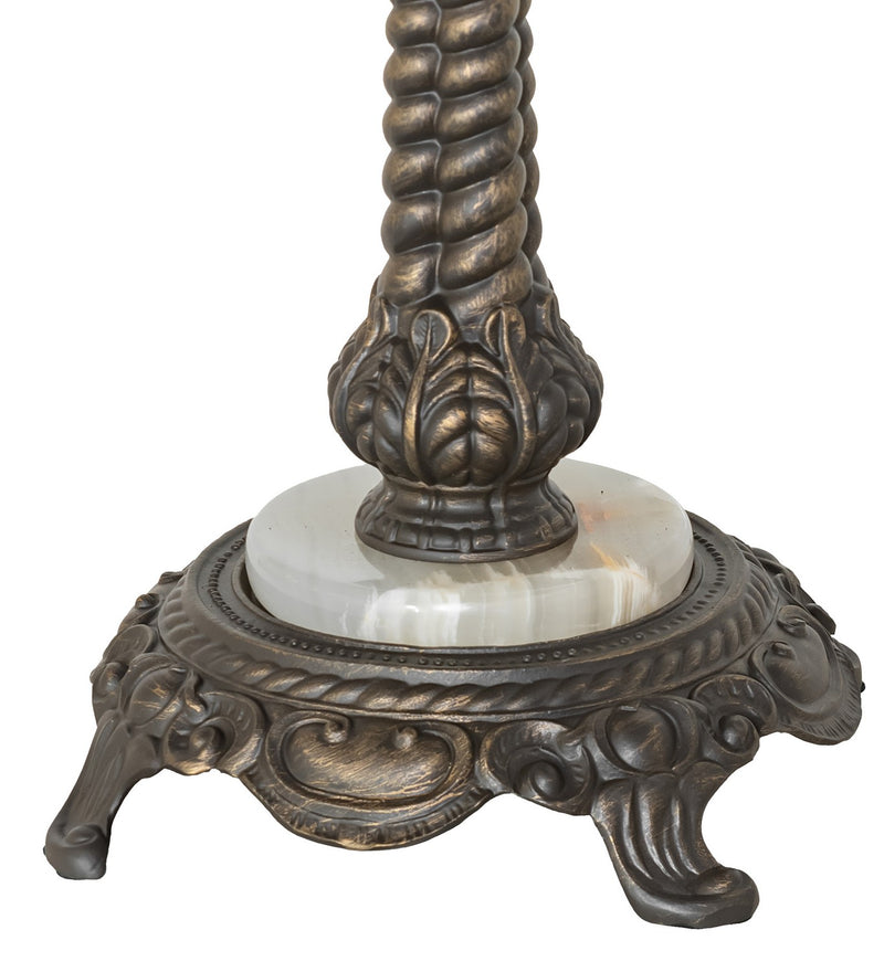Meyda Tiffany 271434 One Light Table Base, Antique Brass