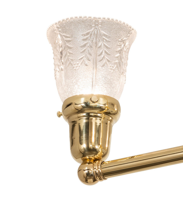 Meyda Tiffany 271776 Four Light Chandelier, Polished Brass