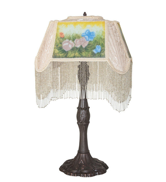 Meyda Tiffany 271963 One Light Table Lamp, Mahogany Bronze