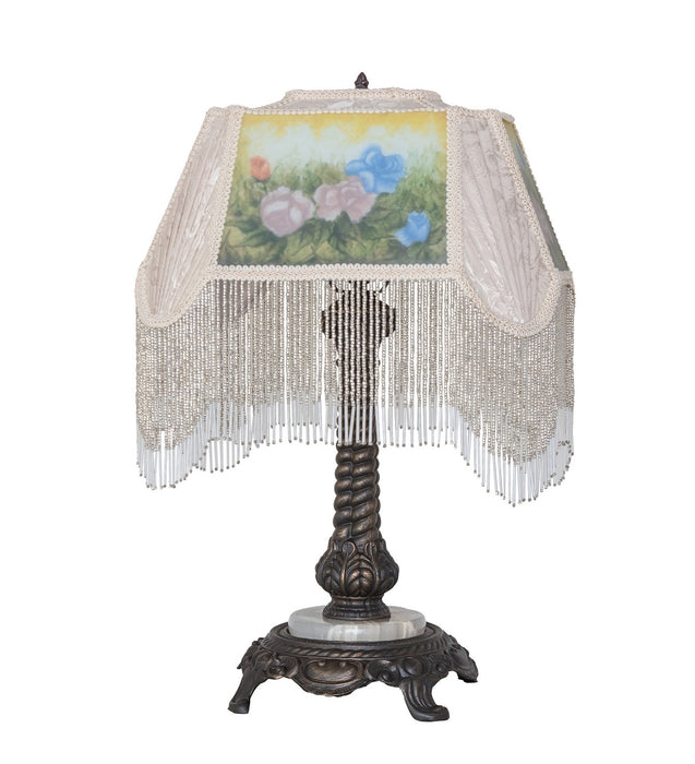 Meyda Tiffany 271964 One Light Table Lamp, Mahogany Bronze