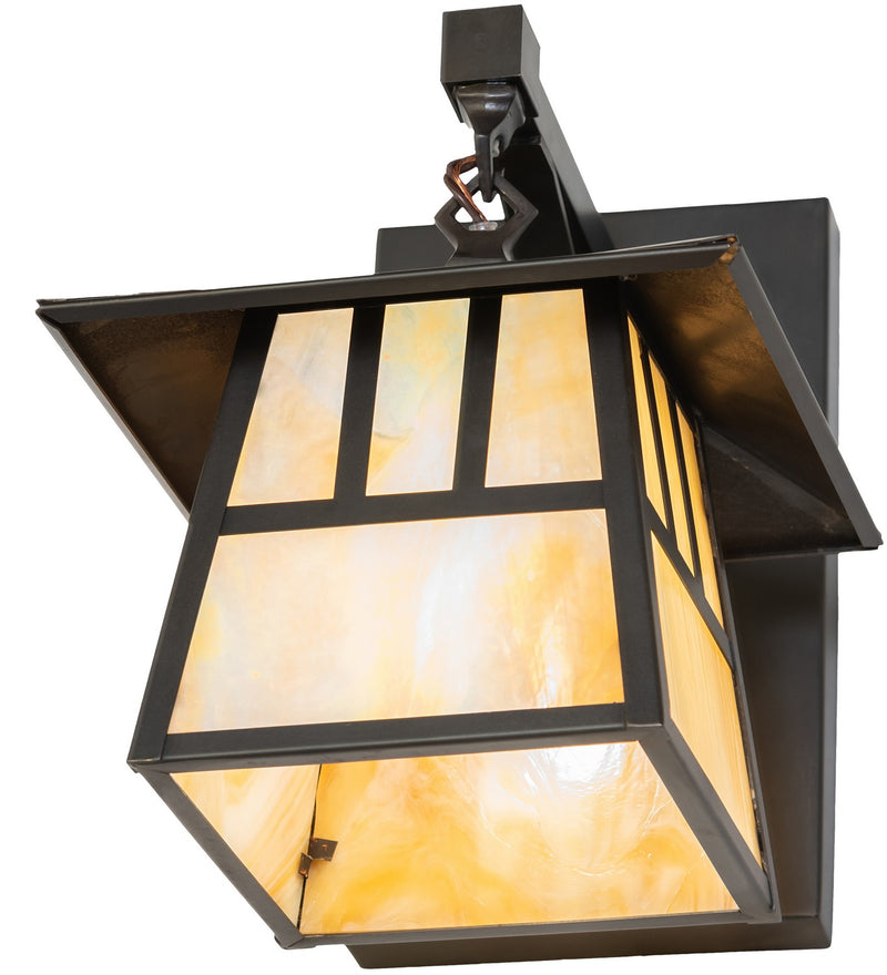 Meyda Tiffany 92835 One Light Wall Sconce, Craftsman Brown