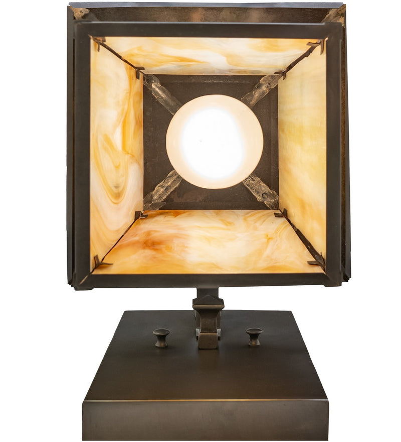 Meyda Tiffany 92835 One Light Wall Sconce, Craftsman Brown