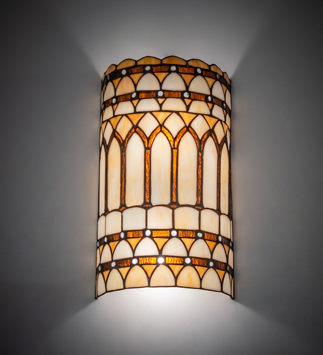 Meyda Tiffany 261254 Two Light Wall Sconce, White
