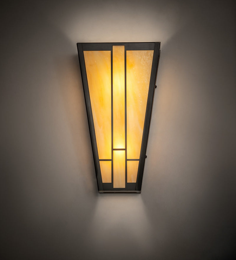 Meyda Tiffany 266996 LED Wall Sconce, Craftsman Brown