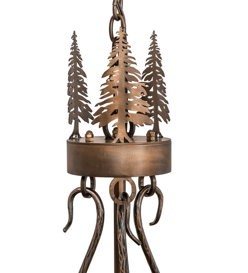 Meyda Tiffany 266997 12 Light Pendant, Antique Copper