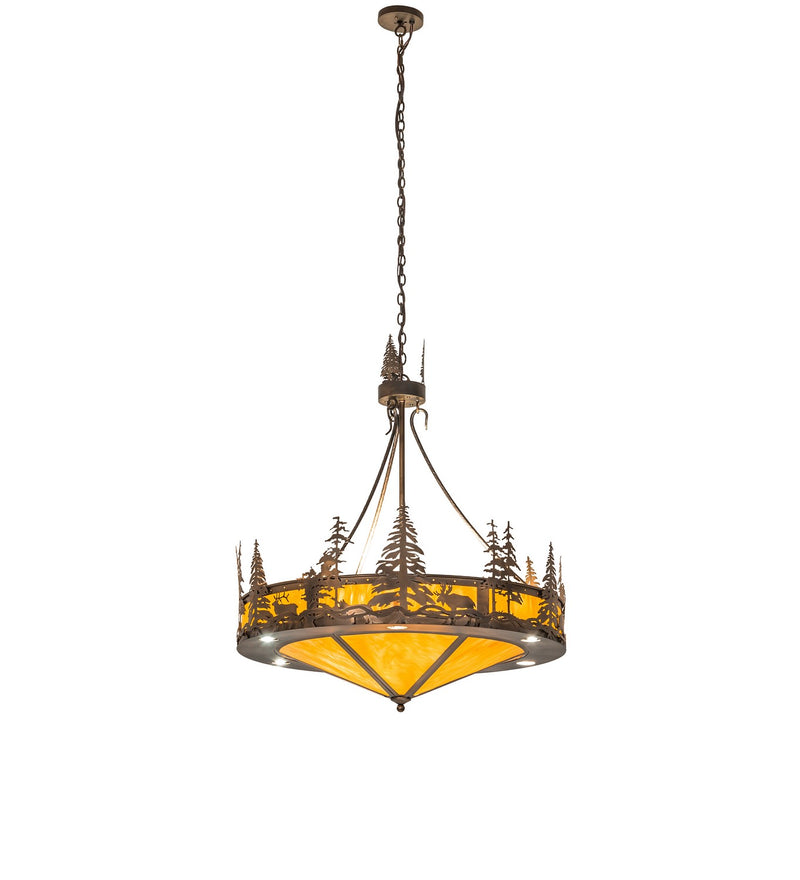 Meyda Tiffany 266997 12 Light Pendant, Antique Copper