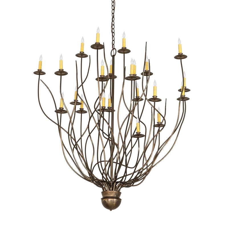 Meyda Tiffany 268164 22 Light Chandelier, Antique Copper