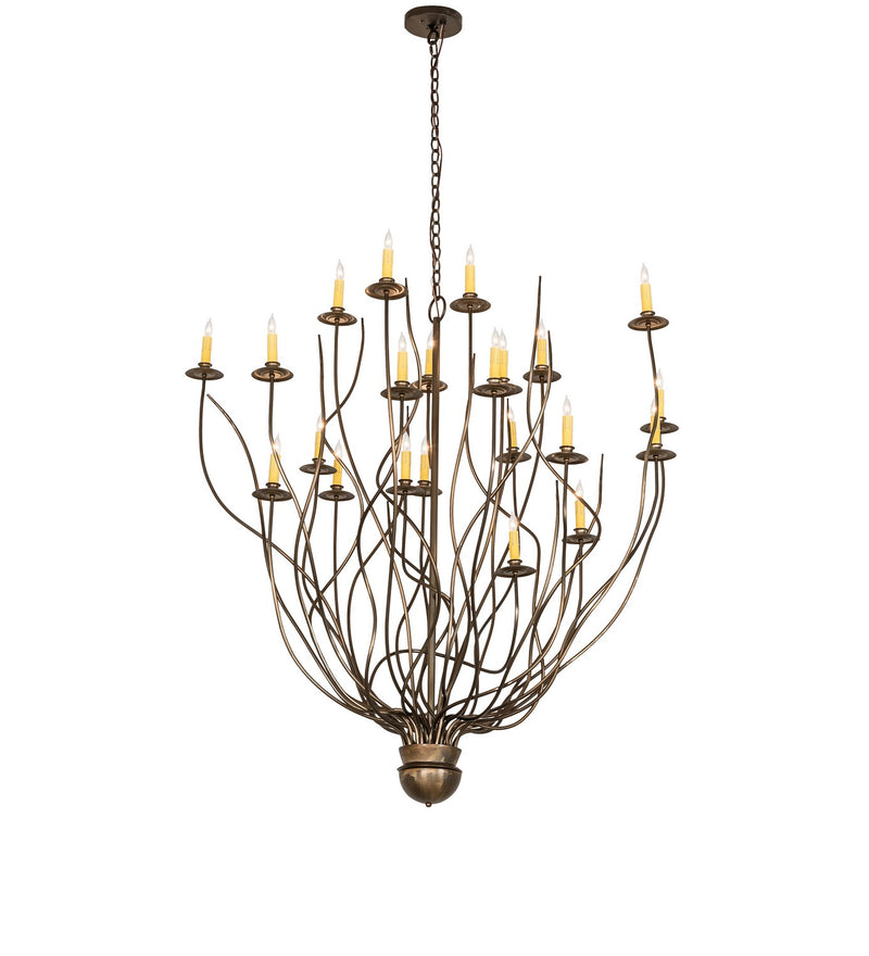 Meyda Tiffany 268164 22 Light Chandelier, Antique Copper