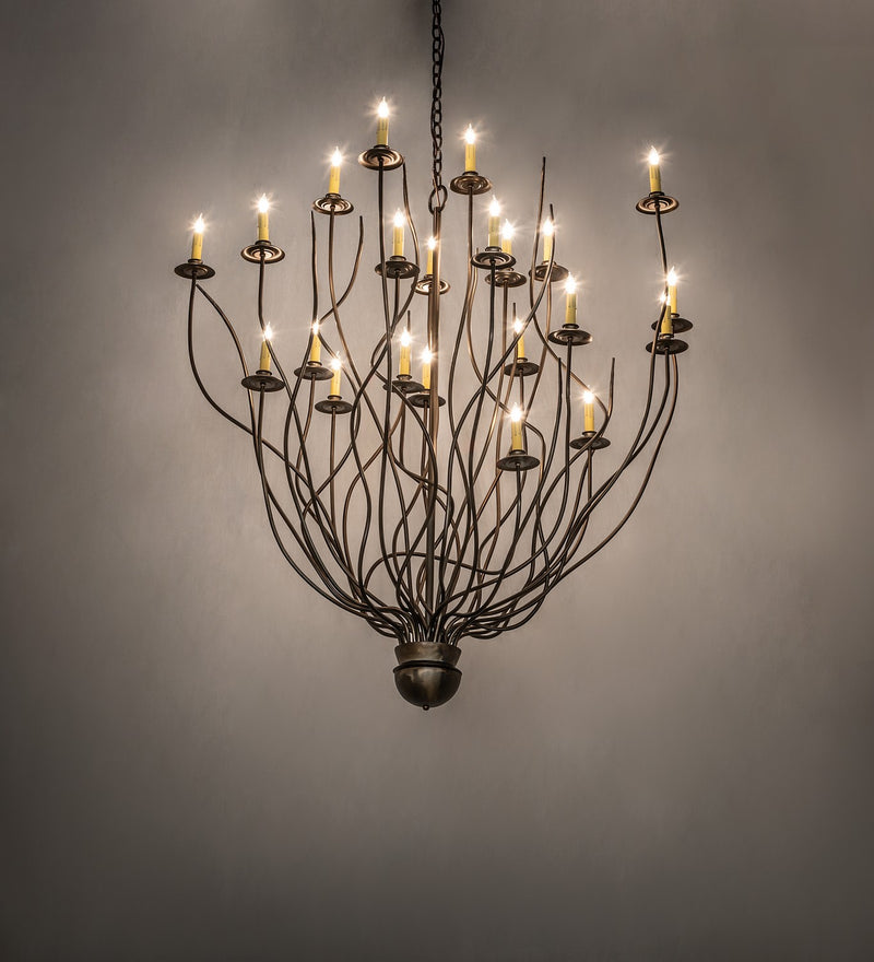 Meyda Tiffany 268164 22 Light Chandelier, Antique Copper