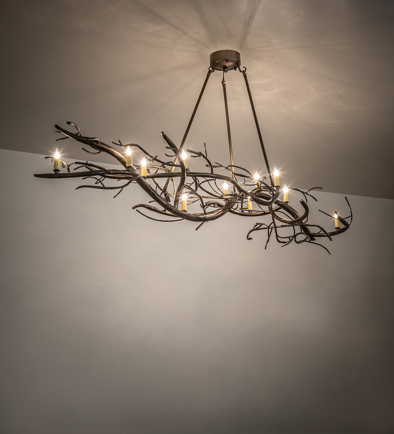 Meyda Tiffany 268320 11 Light Chandelier, Antique Copper