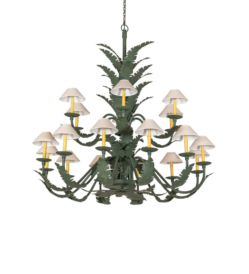 Meyda Tiffany 270057 18 Light Chandelier, Avocado Peel