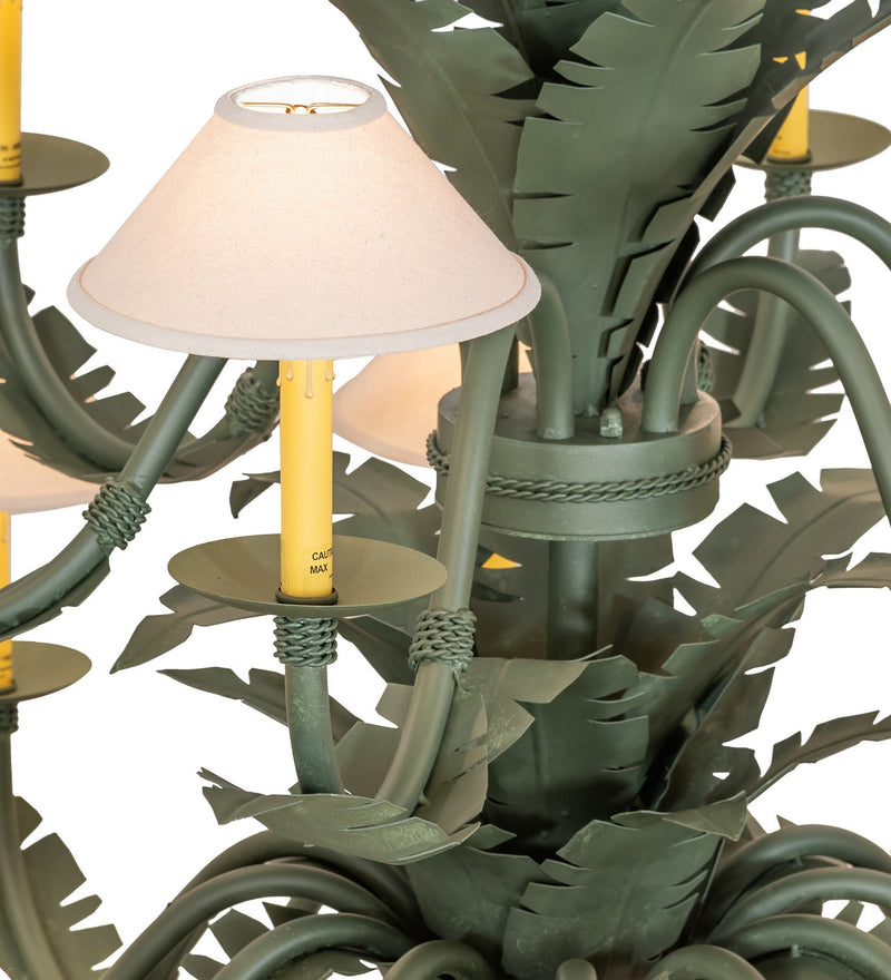 Meyda Tiffany 270057 18 Light Chandelier, Avocado Peel