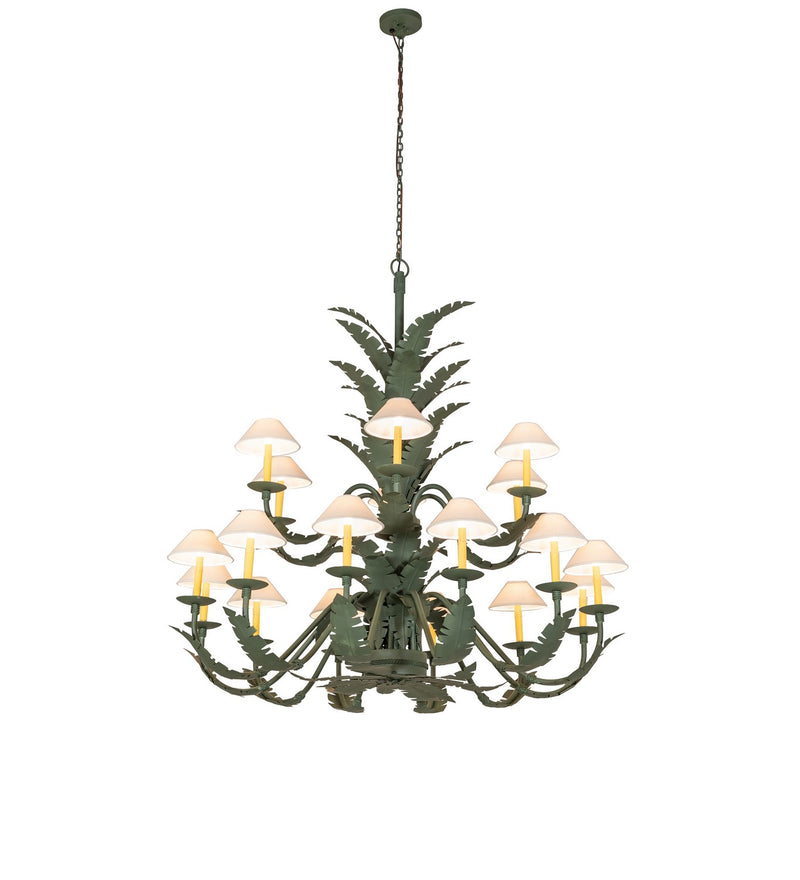 Meyda Tiffany 270057 18 Light Chandelier, Avocado Peel