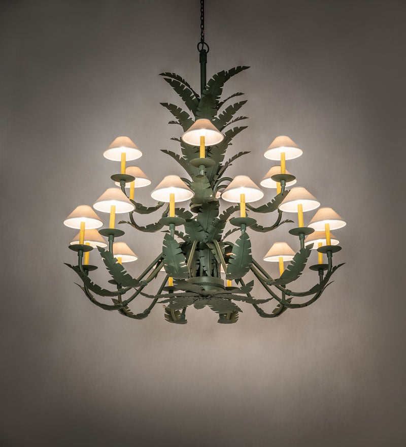 Meyda Tiffany 270057 18 Light Chandelier, Avocado Peel