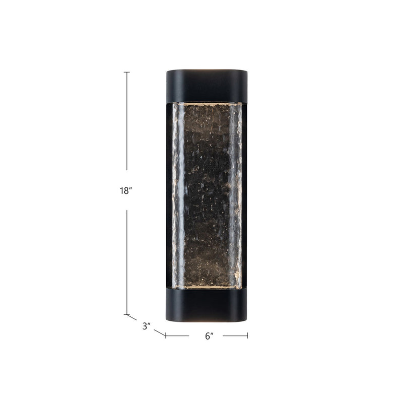 Kuzco Lighting EW75718-BK LED Exterior Wall Sconce, Black
