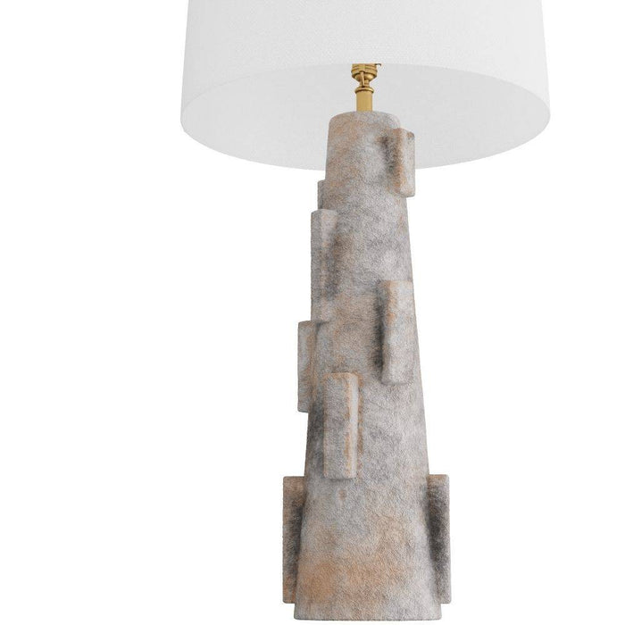 Arteriors PTS08-357 Table Lamp, Moonstone, Terracotta