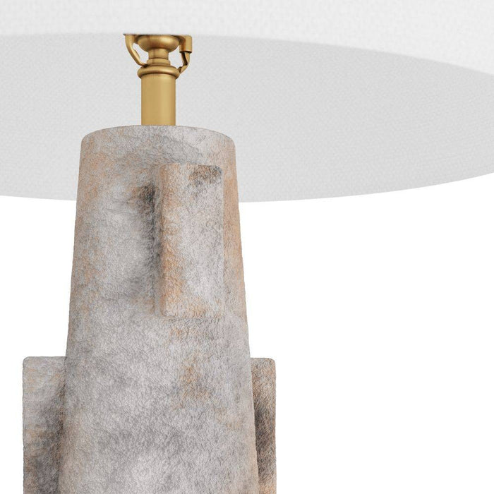 Arteriors PTS08-357 Table Lamp, Moonstone, Terracotta