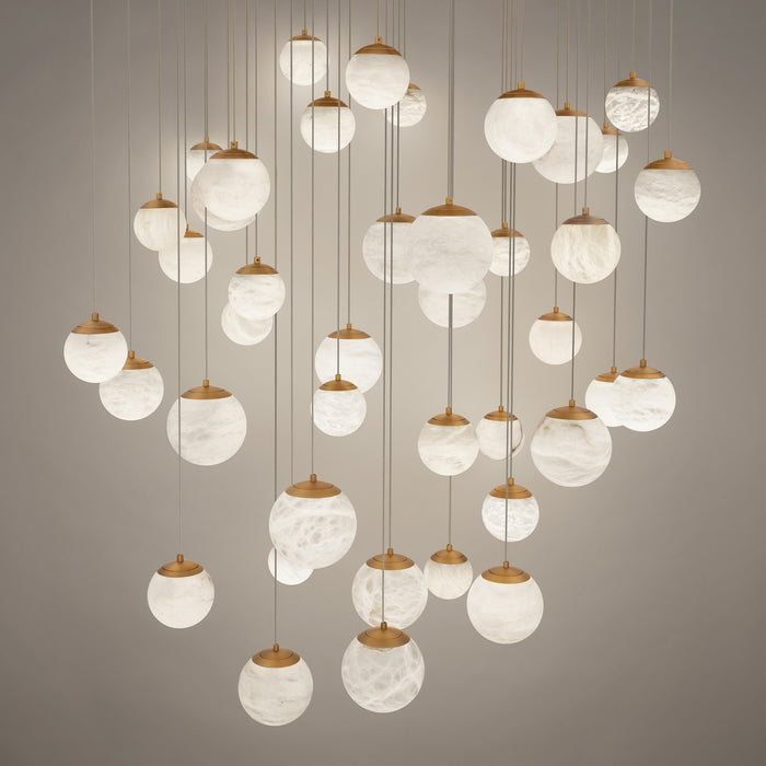 Modern Forms PD-34441S-AB LED Pendant, Aged Brass