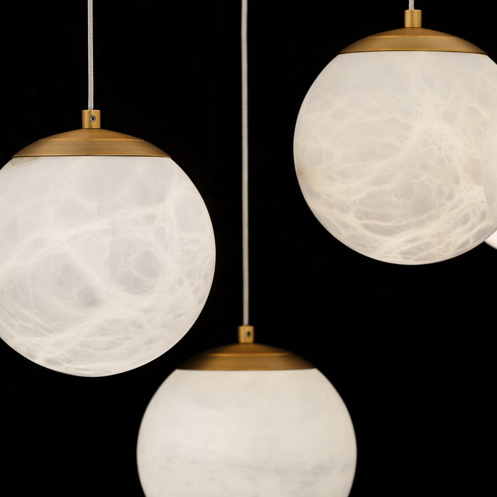 Modern Forms PD-34441S-AB LED Pendant, Aged Brass