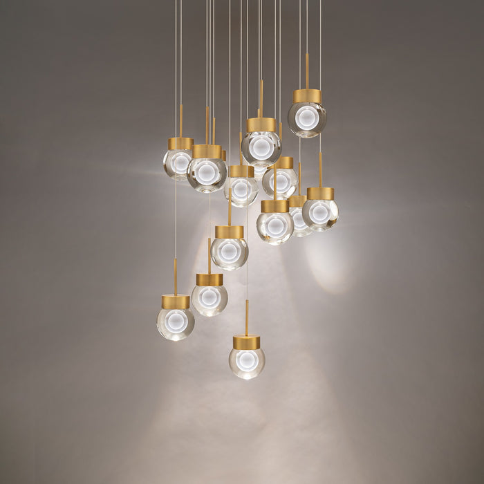 Modern Forms PD-82015R-AB LED Pendant, Aged Brass