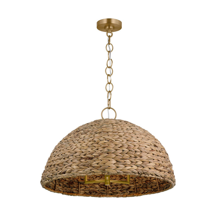 Visual Comfort Studio EP1373BBS Three Light Pendant, Burnished Brass