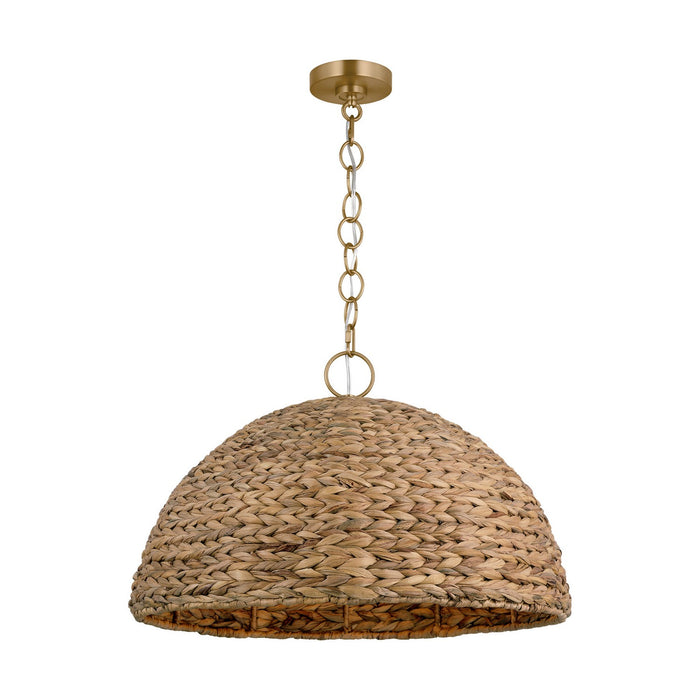 Visual Comfort Studio EP1373BBS Three Light Pendant, Burnished Brass