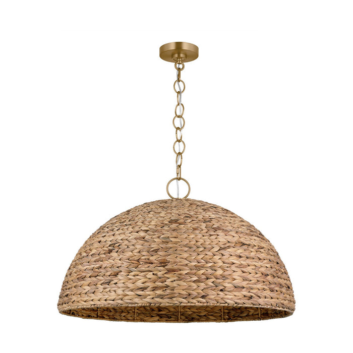Visual Comfort Studio EP1383BBS Three Light Pendant, Burnished Brass