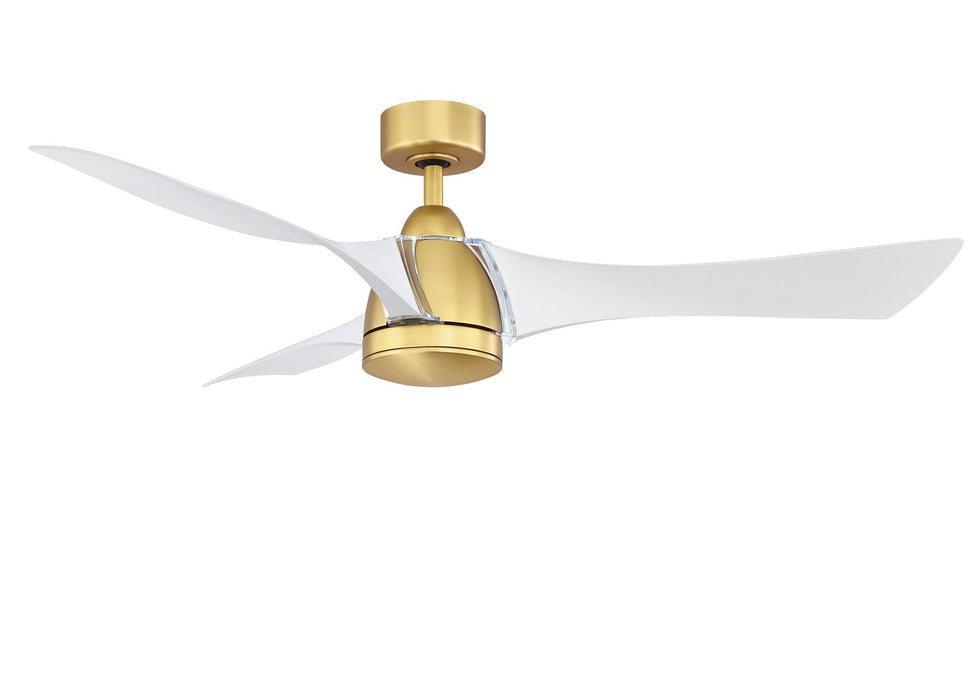Fanimation FPD6858BSMW 56" Ceiling Fan, Brushed Satin Brass