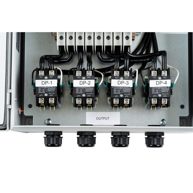 Eurofase EFCB24M4 Four Contactor, Light Gray