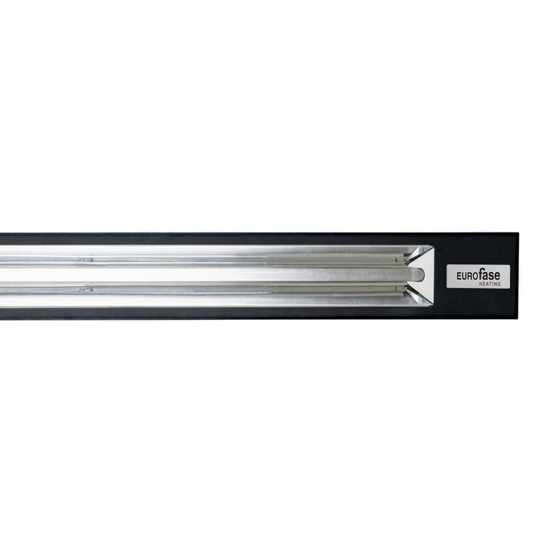 Eurofase LP30208B Low Profile Electric Infrared Single Element Heater, Black
