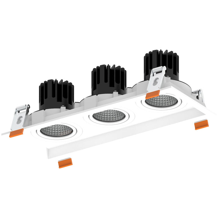 American Lighting RM3-5CCT-WH Recessed Multiples 3 Head