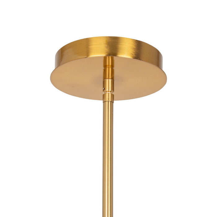 Artcraft AC11761BR One Light Pendant, Brass