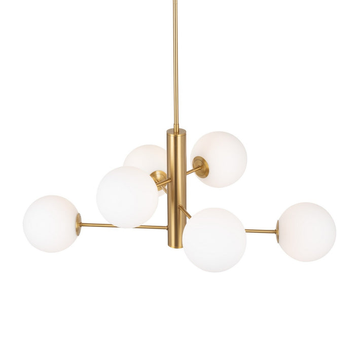 Artcraft AC11765BR Six Light Chandelier, Brass