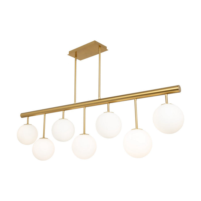 Artcraft AC11767BR Seven Light Island/Pool Table, Brass