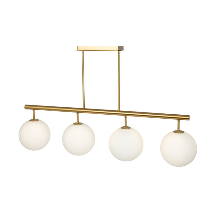 Artcraft AC11764BR Four Light Island/Pool Table, Brass
