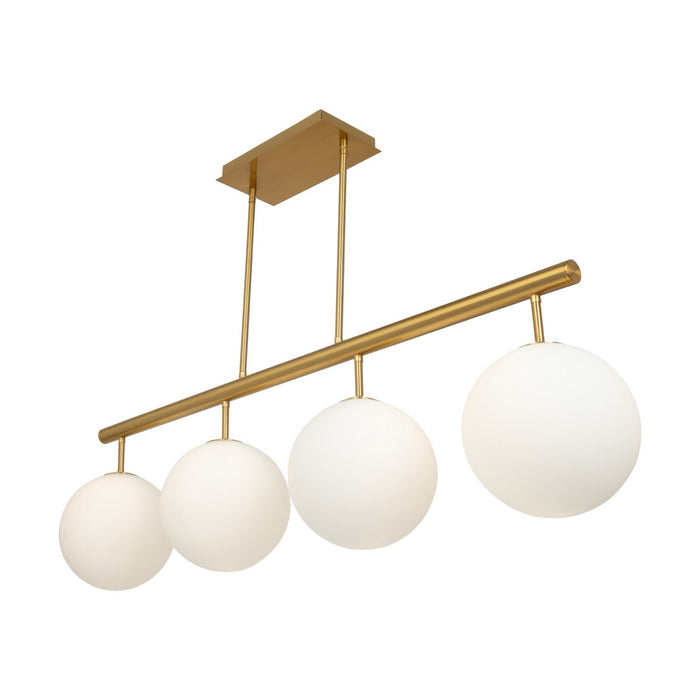 Artcraft AC11764BR Four Light Island/Pool Table, Brass