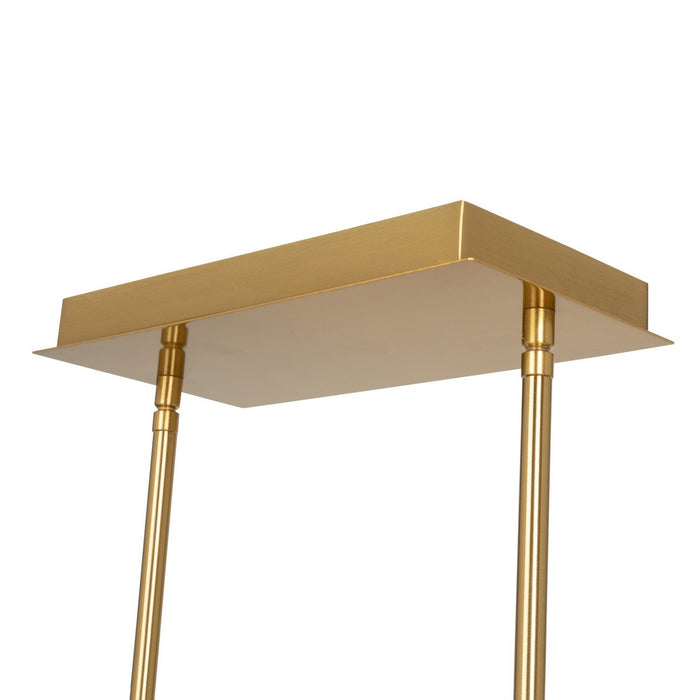 Artcraft AC11764BR Four Light Island/Pool Table, Brass