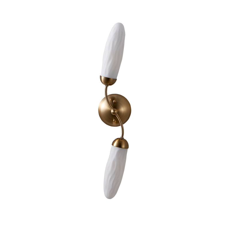 Kalco 520622WB Nine Light Wall Sconce, Winter Brass