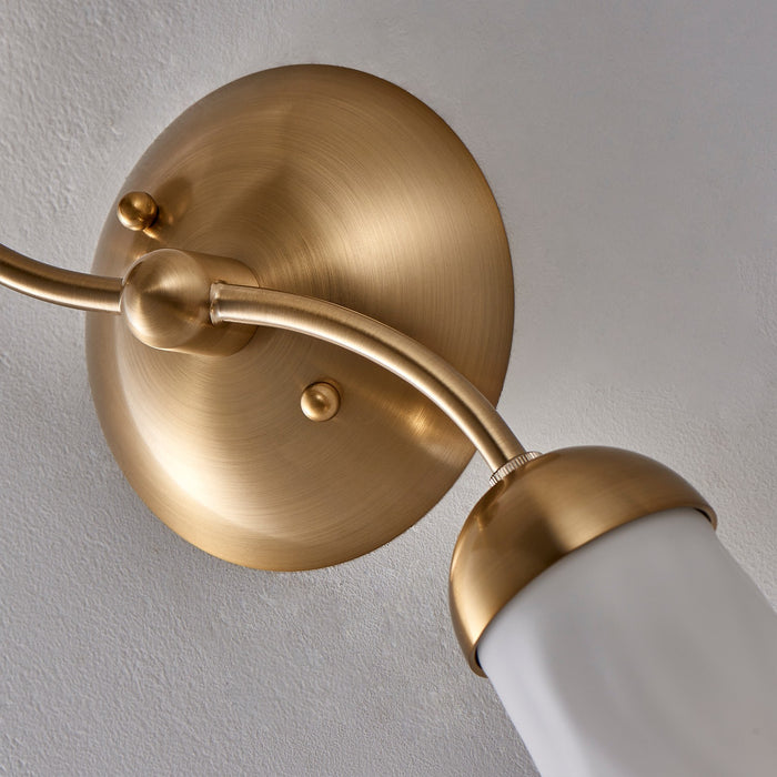 Kalco 520622WB Nine Light Wall Sconce, Winter Brass