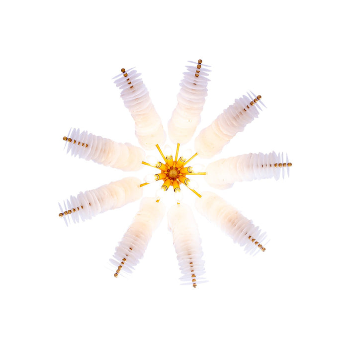 Kalco 523670OL 12 Light Pendant, Oxidized Gold Leaf