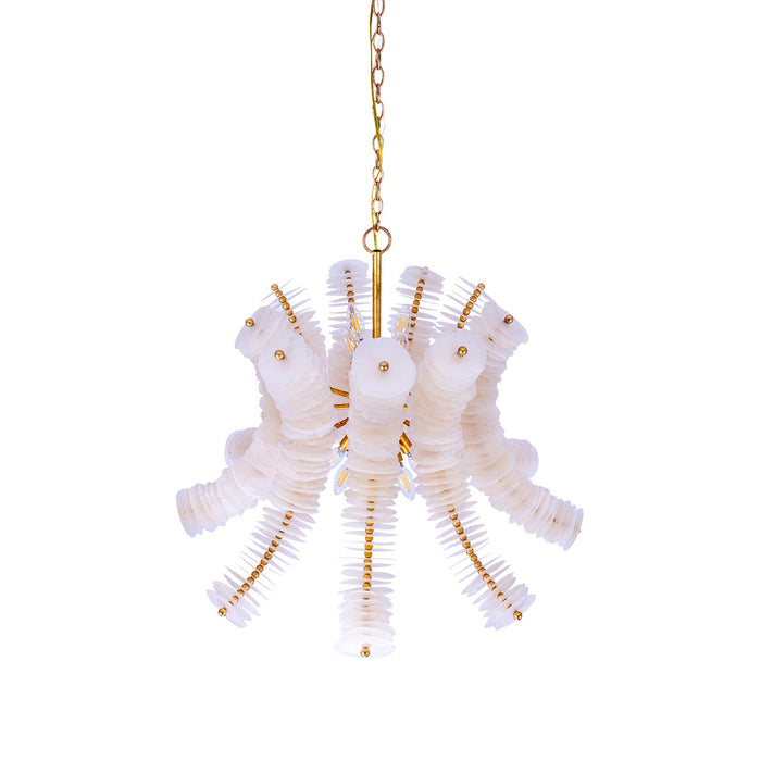 Kalco 523670OL 12 Light Pendant, Oxidized Gold Leaf