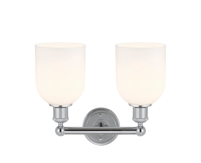 Innovations 616-2W-PC-G558-6GWH LED Bath Vanity, Polished Chrome