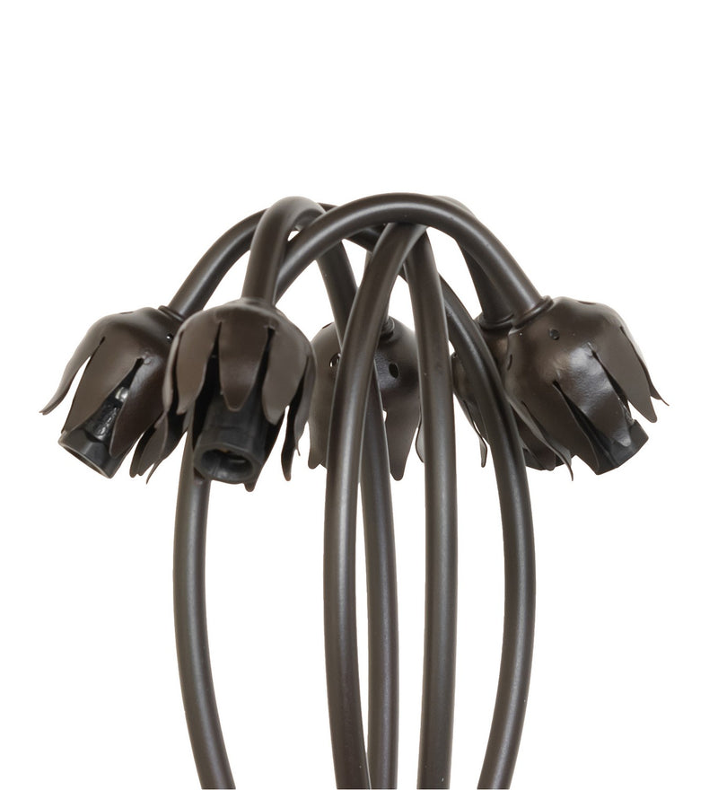 Meyda Tiffany 260182 Five Light Table Base, Mahogany Bronze