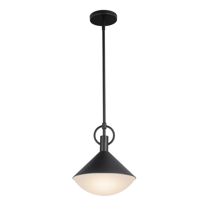 Artcraft AC11861BK One Light Pendant, Black